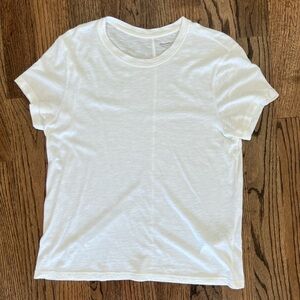 Abercrombie soft a&f white tee